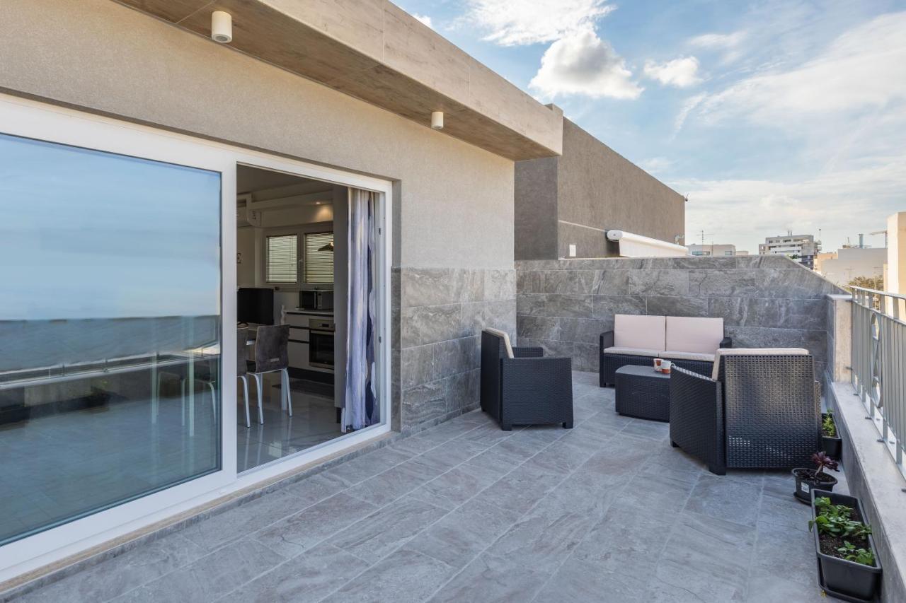 Terrace View-Stylish Two Bedrooms Fully Ac-Wifi Penthouse Msida Exterior photo