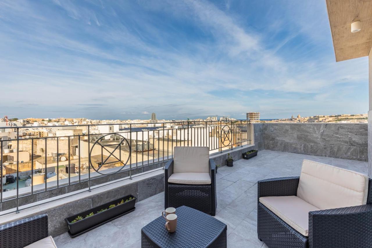 Terrace View-Stylish Two Bedrooms Fully Ac-Wifi Penthouse Msida Exterior photo