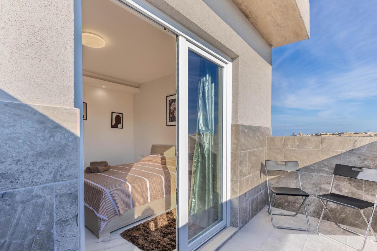 Terrace View-Stylish Two Bedrooms Fully Ac-Wifi Penthouse Msida Exterior photo